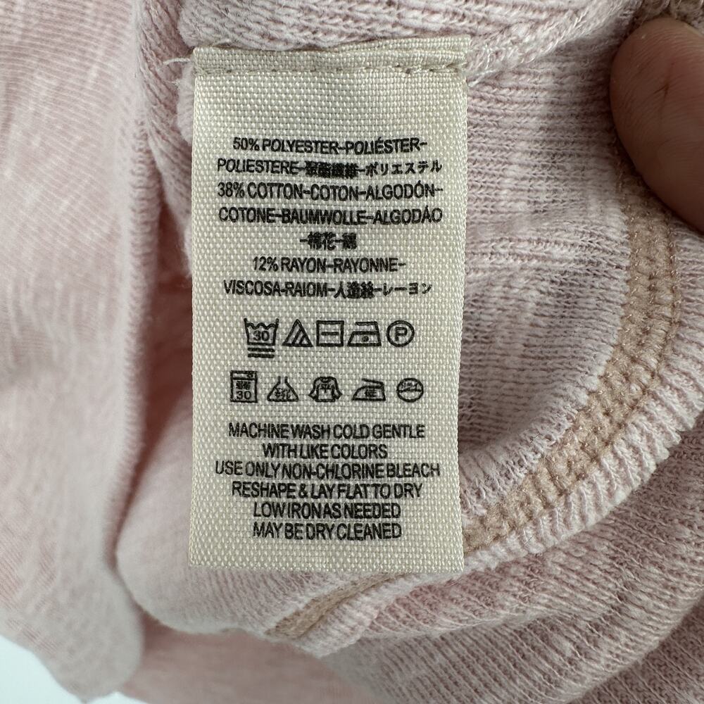 We The Free Pullover Sweater Womens Medium Pink Slouchy Lightweight Lounge Top - Picture 6 of 10